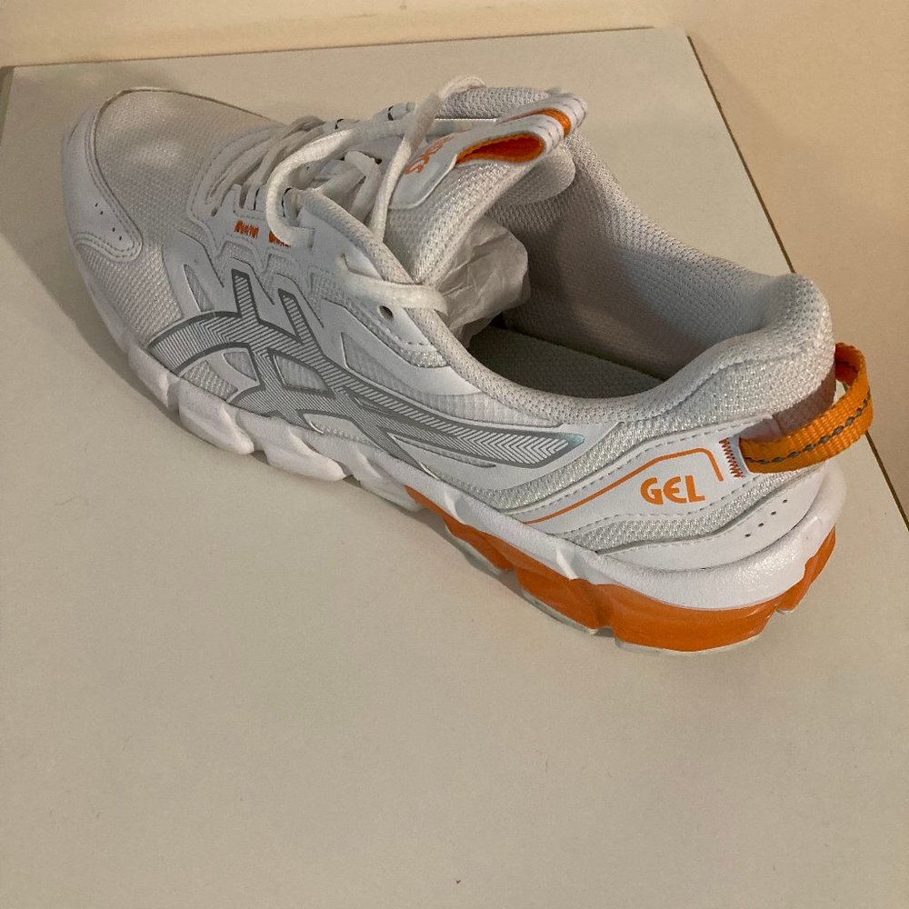Asics GEL-QUANTUM 90 White/Sun Peach Running Sneakers - Picture 8 of 12